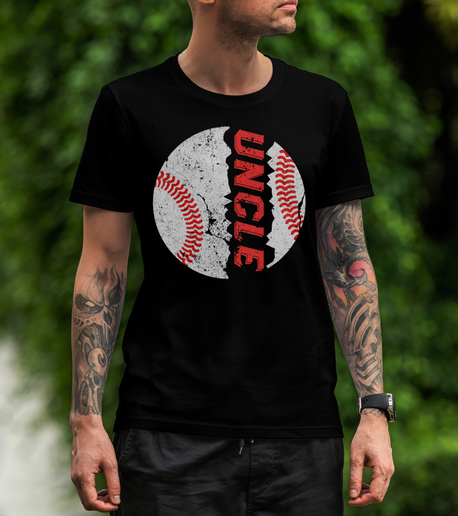 Uncle Funny Baseball Softball Fat Ball T-Shirt