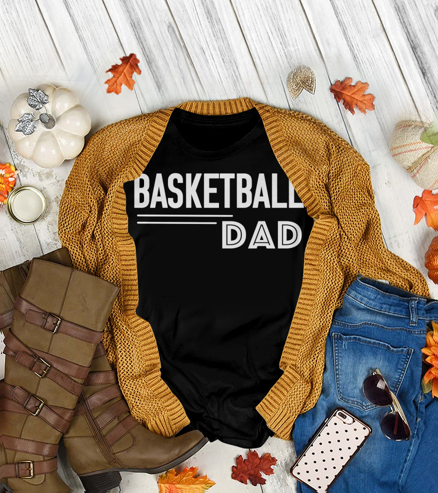 Basketball Dad Team Parent Girls Funny T-Shirt