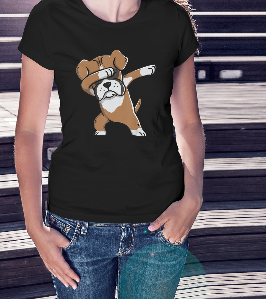 Dabbing Boxer Dog Birthday Party Fun T-Shirt