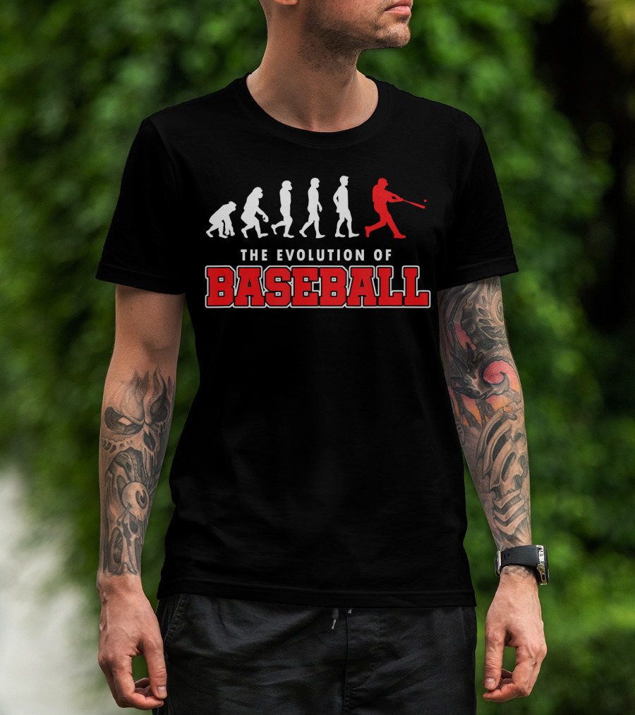 The Evolution Of Baseball Player Swing Progression T-Shirt