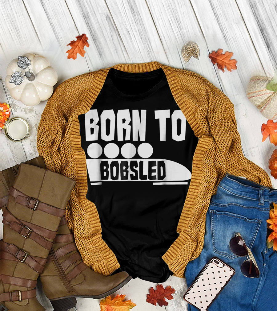 Born To Bobsled Funny Patriotic USA T-Shirt