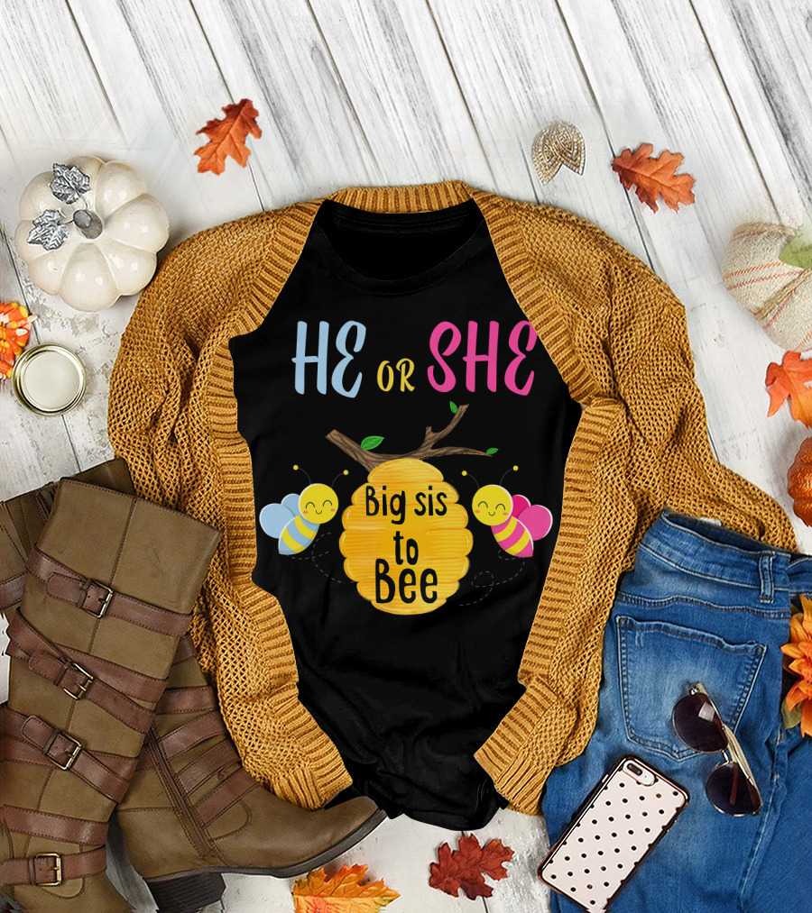 He or She Big Sis to Bee T-Shirt