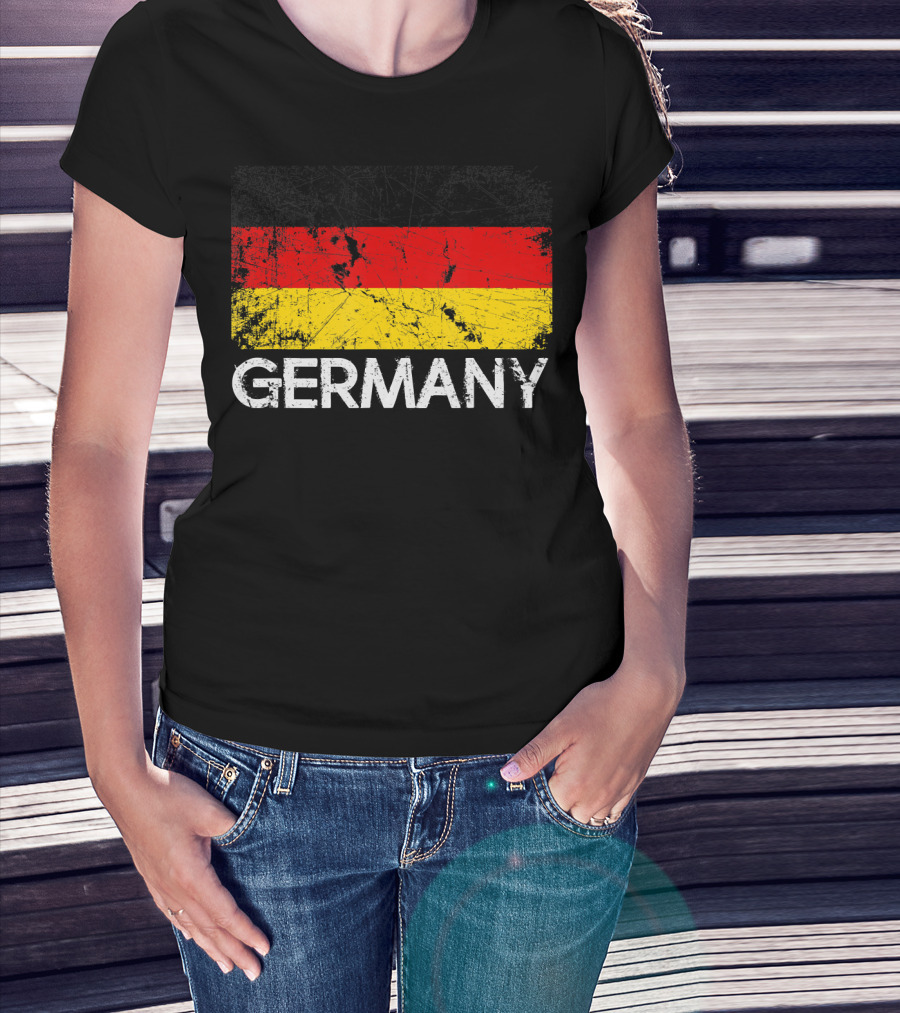 German Flag Vintage Germany Black Red Yellow Classic T-Shirt