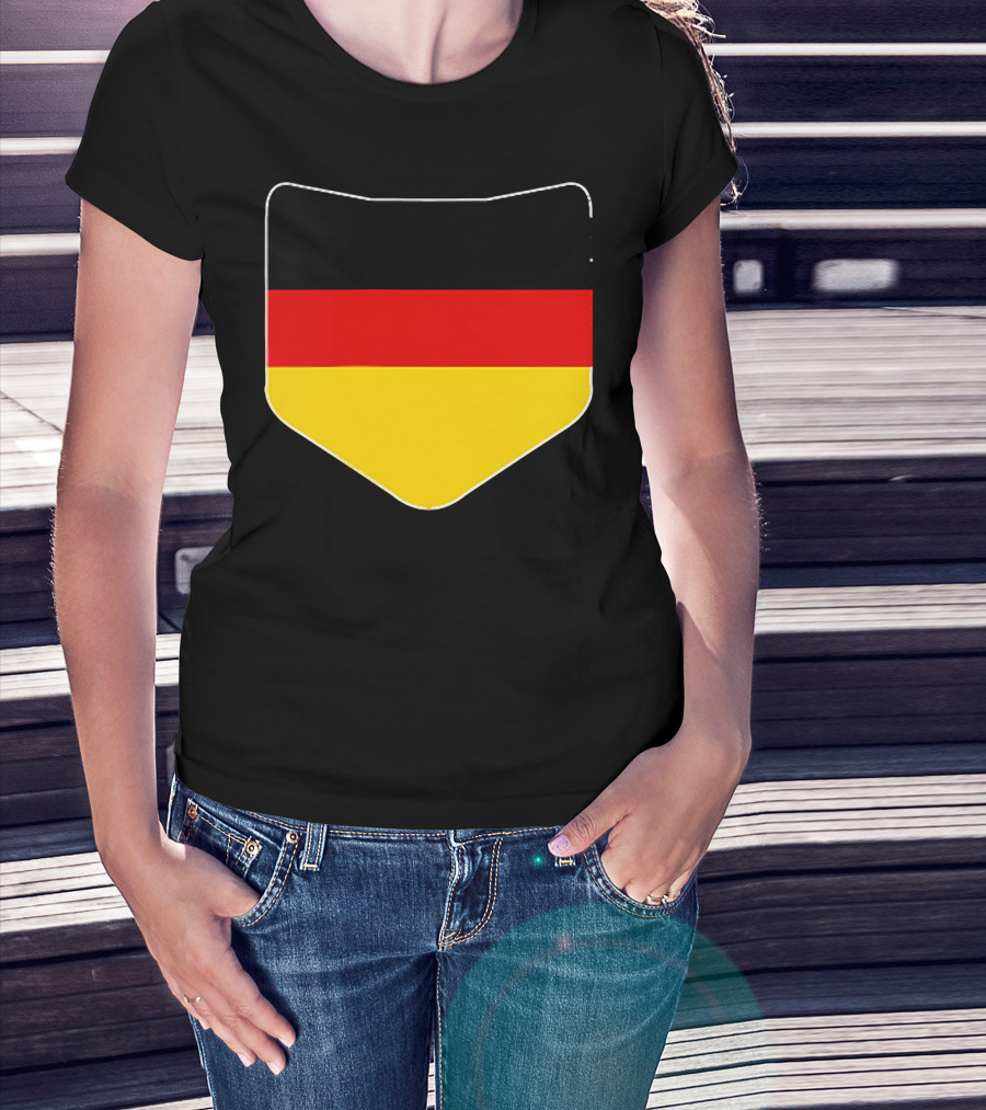 Germany Flag Pocket Print Country Emblem German Colors T-Shirt