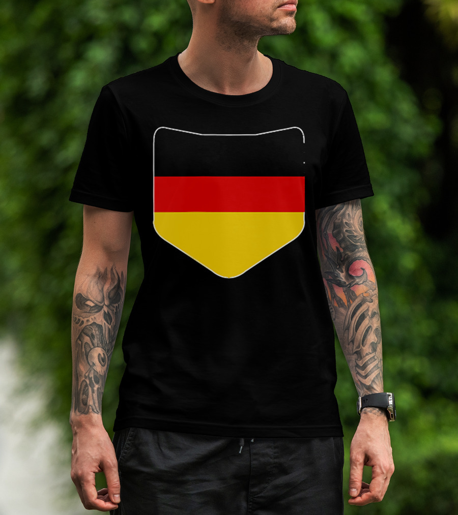 Germany Flag Pocket Print Country Emblem German Colors T-Shirt