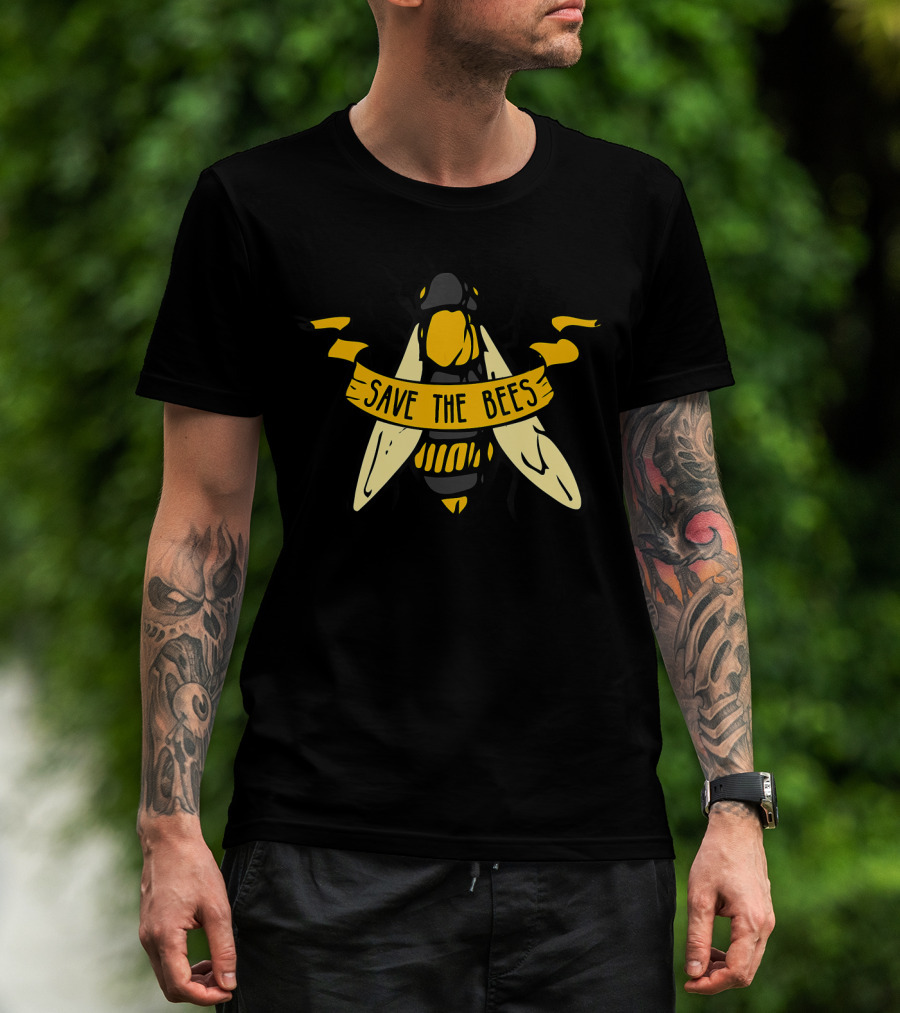 Save The Bees Fight Climate Change Global Warming T-Shirt
