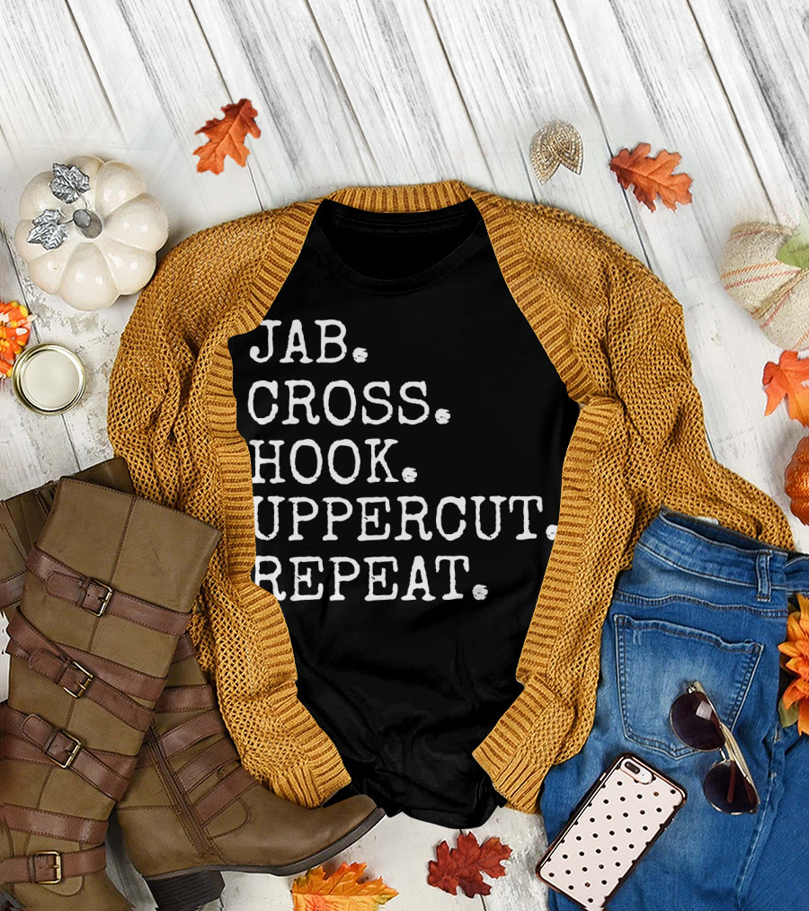 Jab Cross Hook Uppercut Repeat Boxing Sequence T-Shirt
