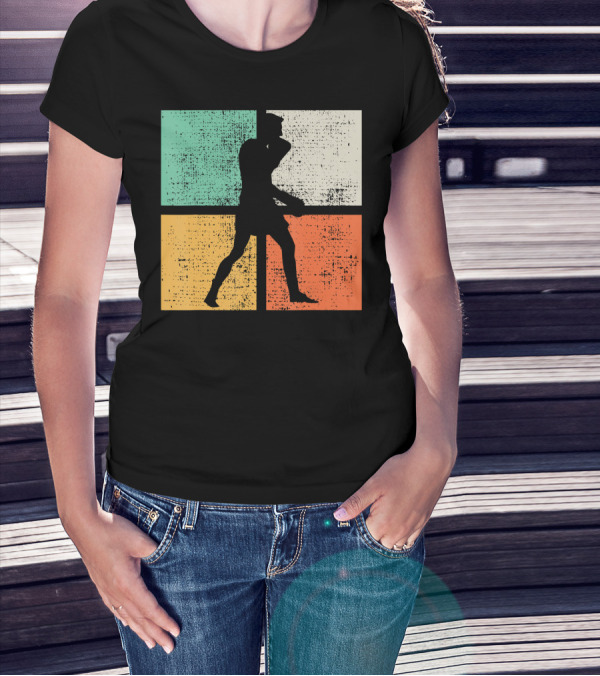 Vintage Boxing Boxer Silhouette Club T-Shirt