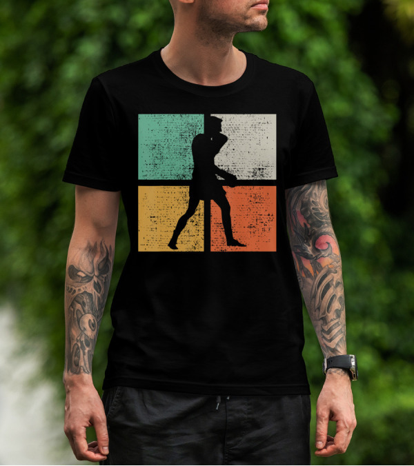 Vintage Boxing Boxer Silhouette Club T-Shirt