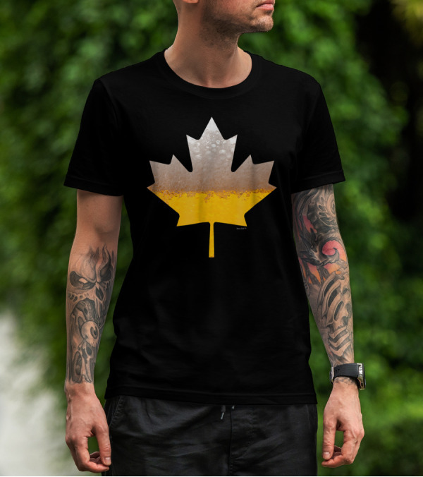 Canada Flag Brewmaster Craft Beer Maple Leaf T-Shirt
