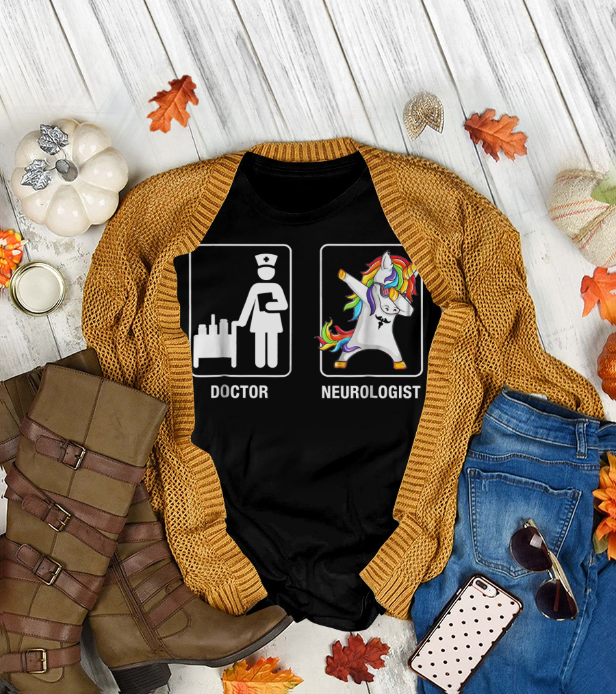 Doctor Neurologist Unicorn Dabbing T-Shirt