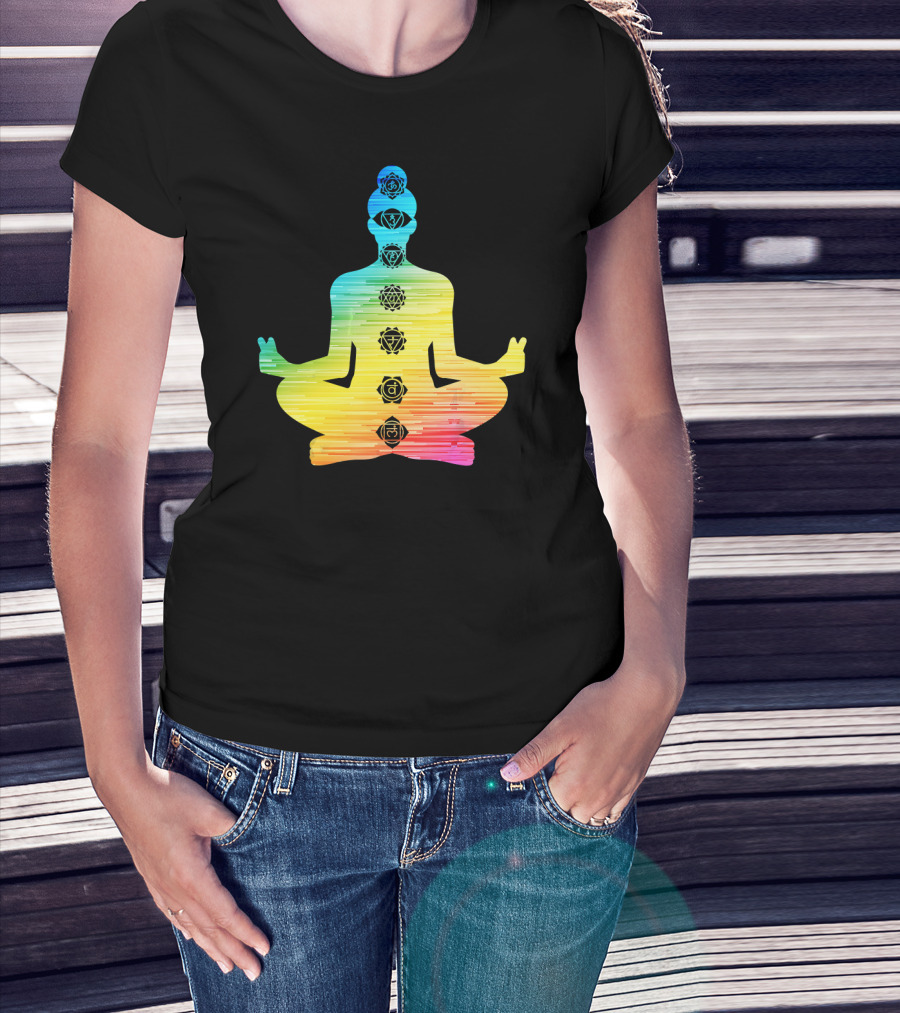 7 Chakras Meditation T-Shirt