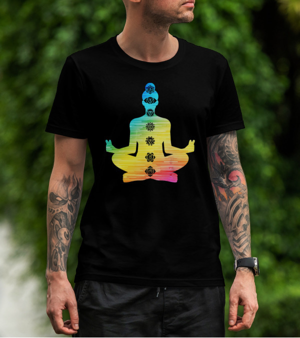 7 Chakras Meditation T-Shirt