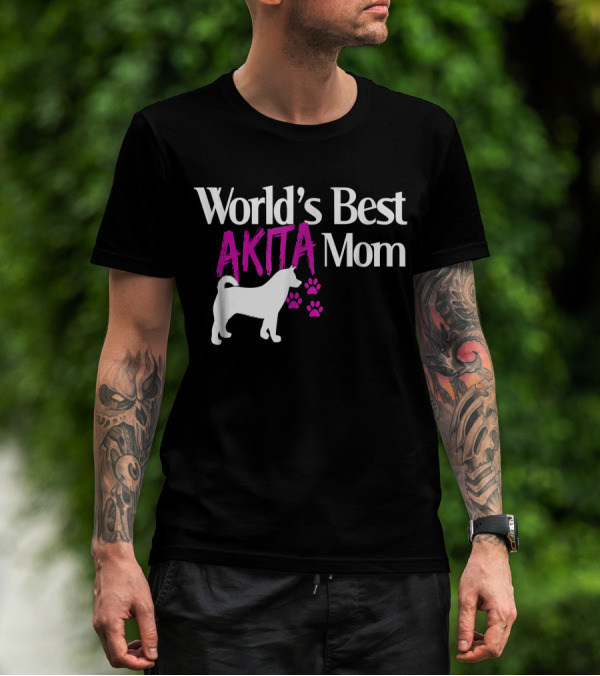 World's Best Akita Mom T-Shirt