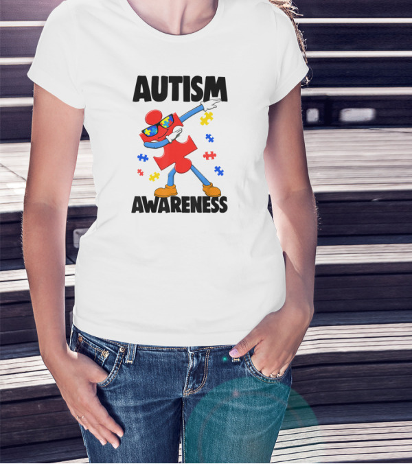 Autism Awareness Puzzle Piece Dance T-Shirt