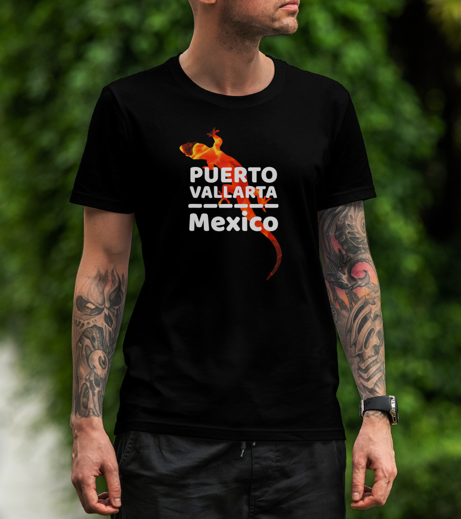 Puerto Vallarta Mexico Sunset Lizard Iguana T-Shirt