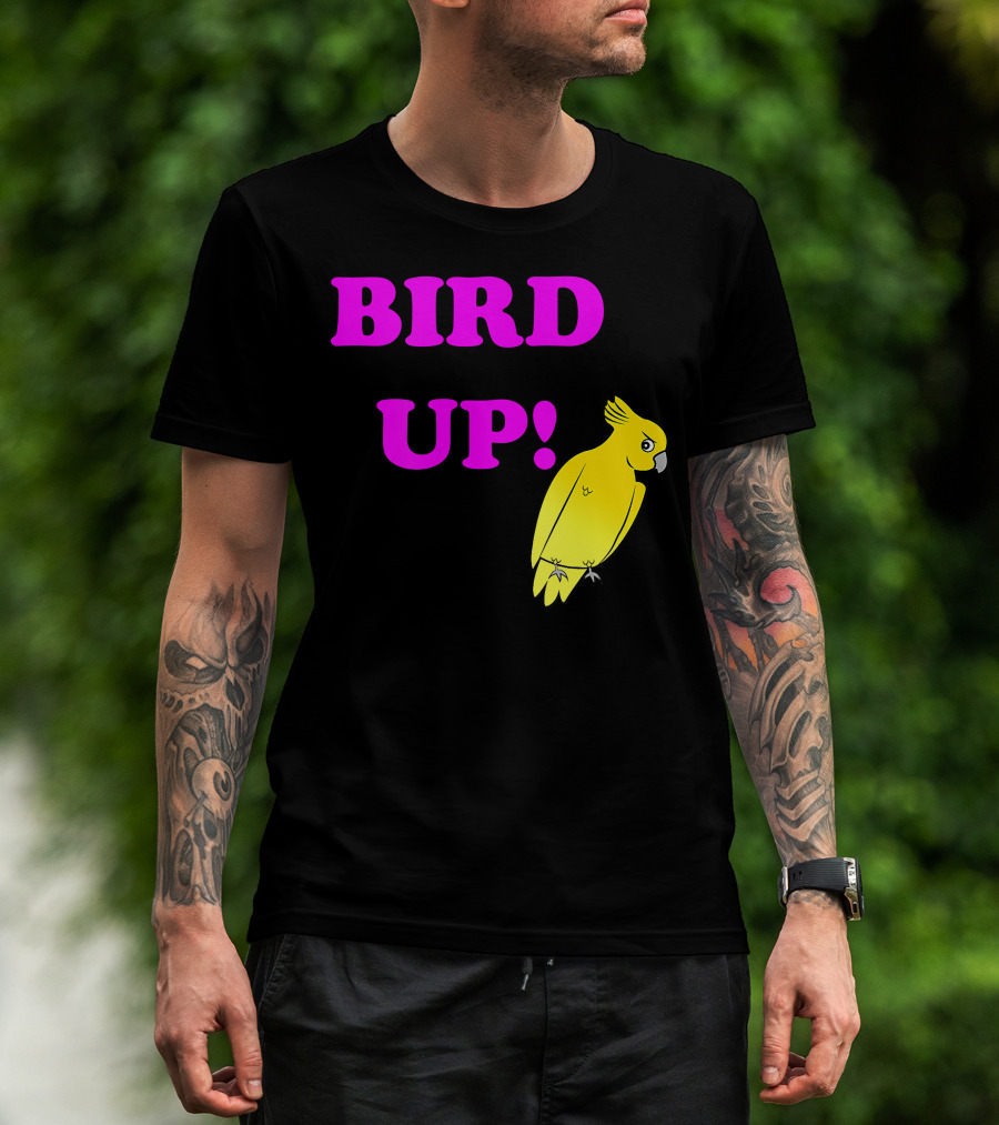 BIRD UP Yellow Parrot T-Shirt