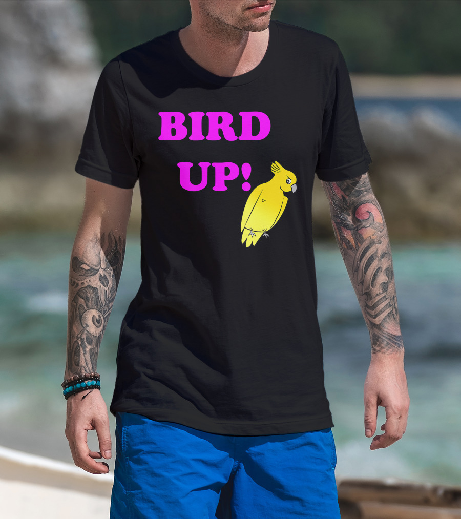 BIRD UP Yellow Parrot T-Shirt