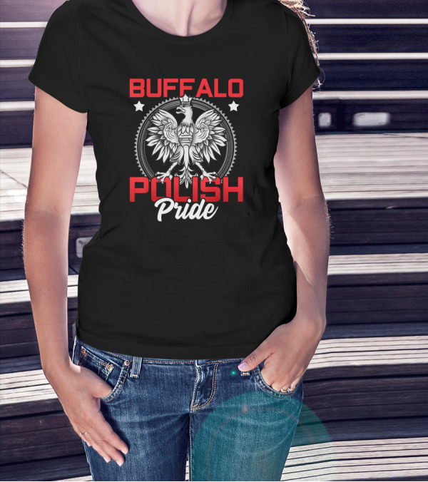 Buffalo Polish Pride Eagle Emblem Dyngus Day T-Shirt