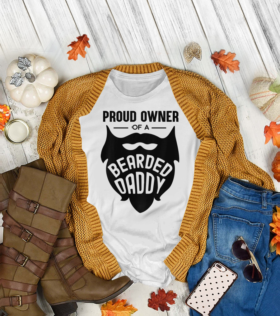 Kids Proud Owner of a Bearded Daddy T-Shirt