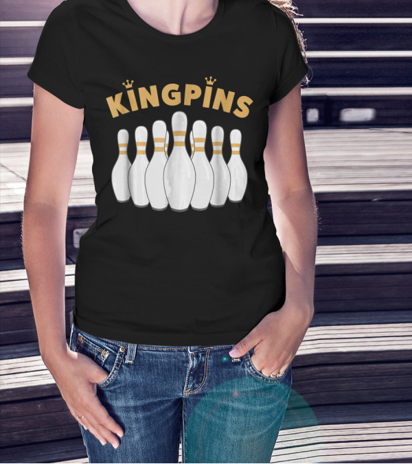 Kingpins Bowling Pin Crown T-Shirt