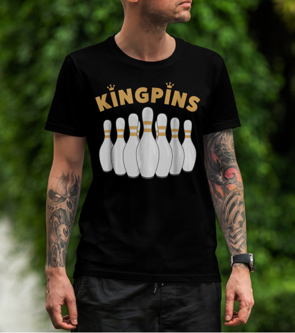 Kingpins Bowling Pin Crown T-Shirt