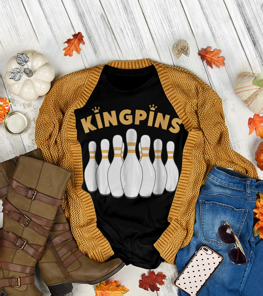 Kingpins Bowling Pin Crown T-Shirt