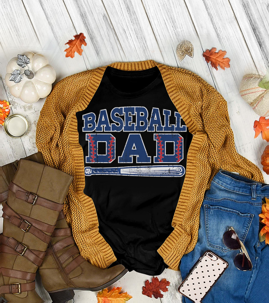 Baseball Dad Mens Clothing for Baseball Fathers T-Shirt