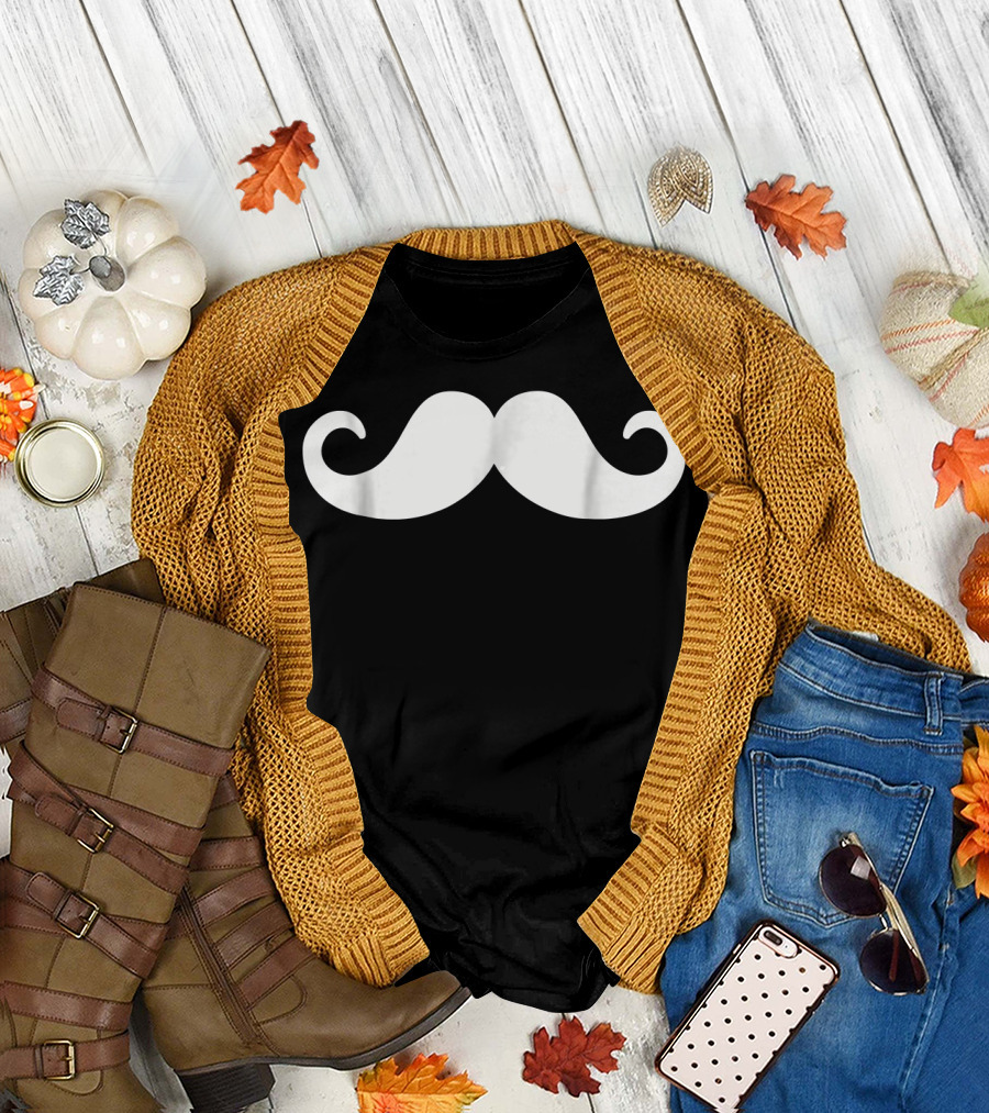 Mustache Classic Style Beard T-Shirt