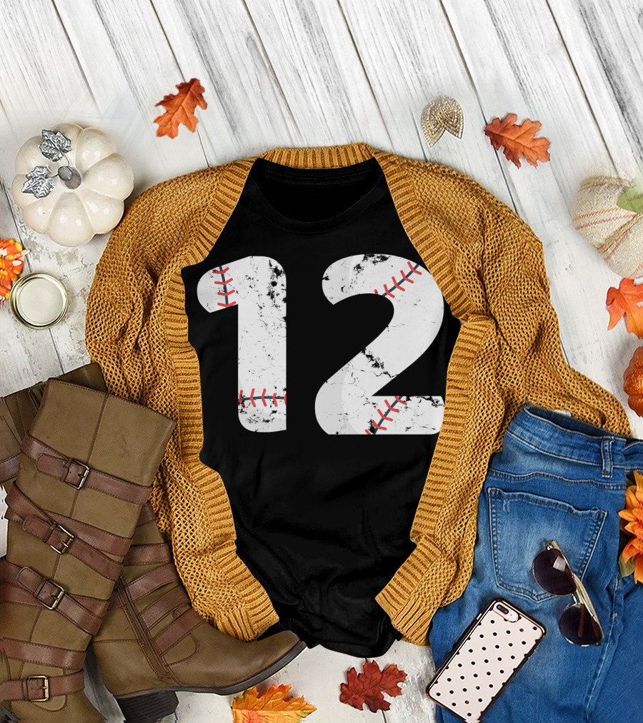Number 12 Baseball T-Shirt