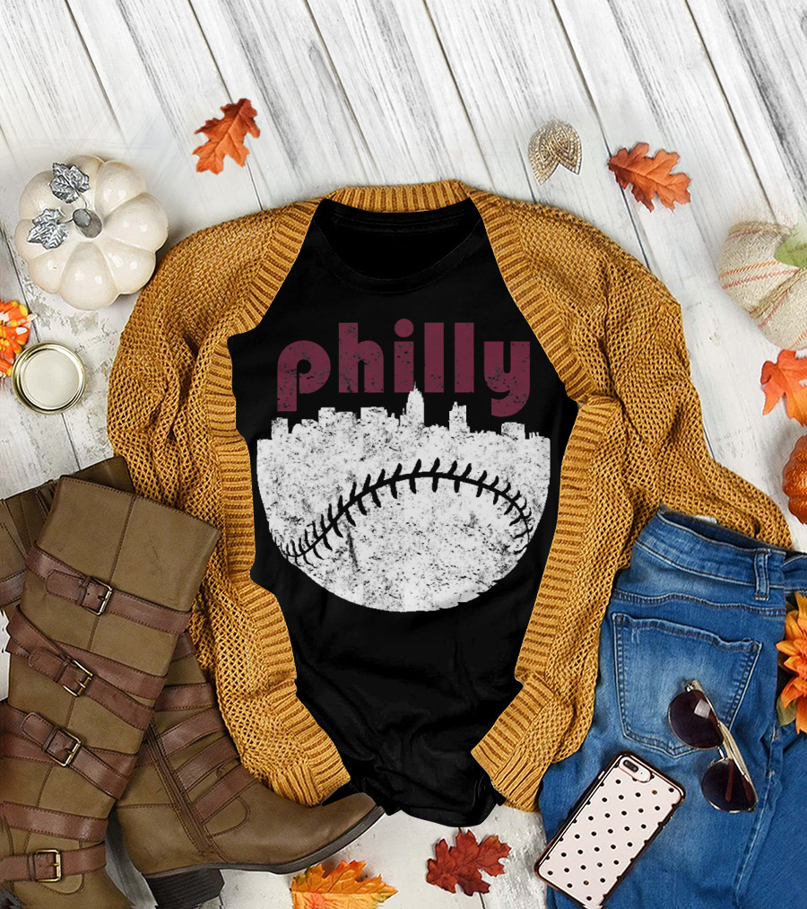 Philly Baseball City Skyline T-Shirt