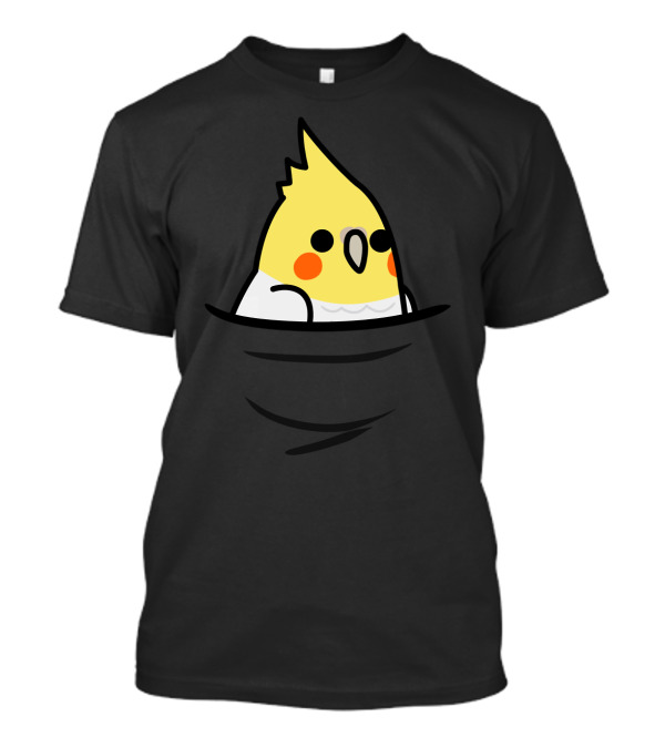 Pocket Bird Range Cockatiel Lutino Yellow Cheek Face T-Shirt