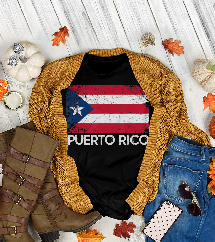Puerto Rican Flag Vintage Puerto Rico T-Shirt