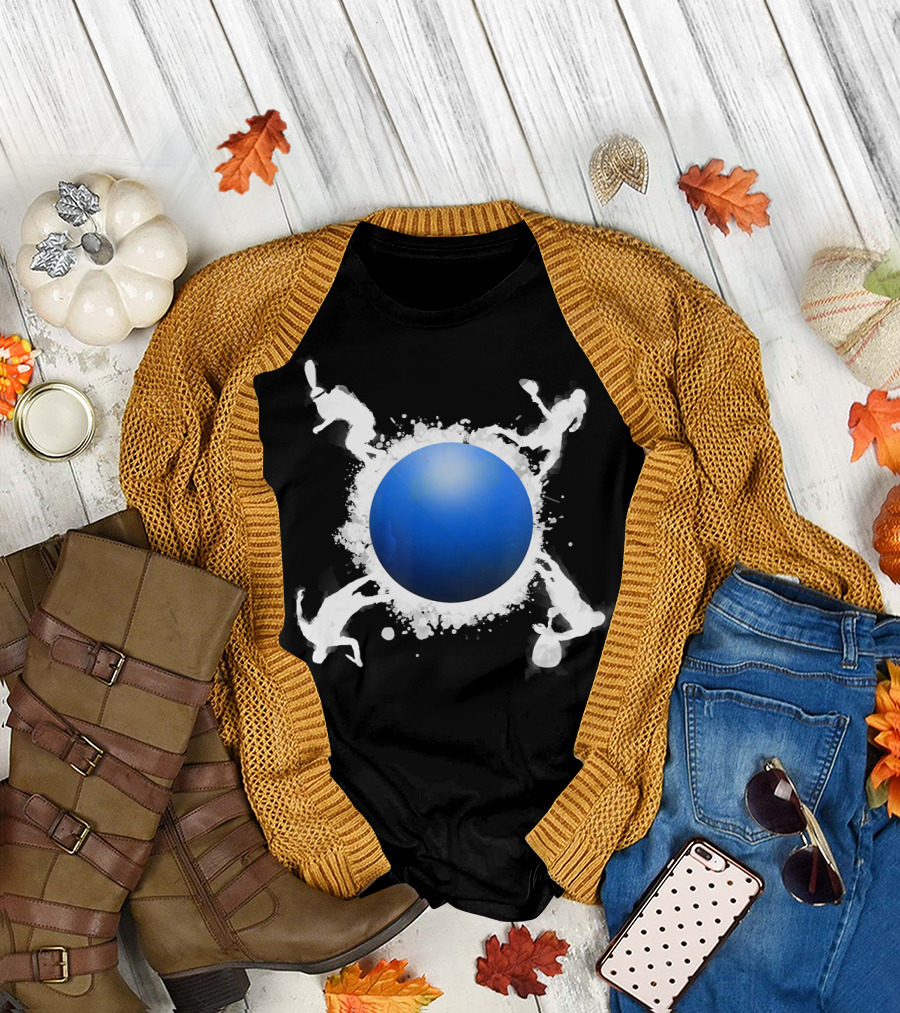 Racquetball Action Around the Blue Sphere T-Shirt