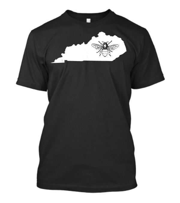 Kentucky Bee Lover Beekeeper Map With Bee T-Shirt