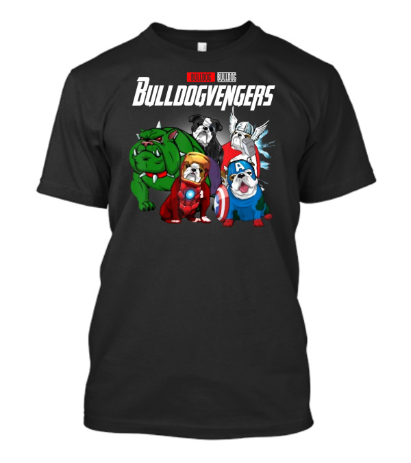 Bulldogvengers Bulldog Father's Day Avengers Mashup T-Shirt