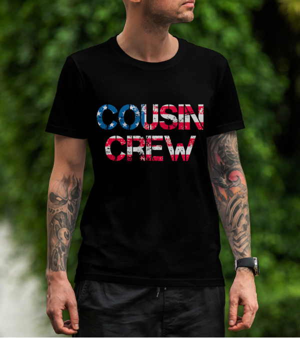 Cousin Crew Matching Fourth Of July Stars And Stripes Patriotic T-Shirt