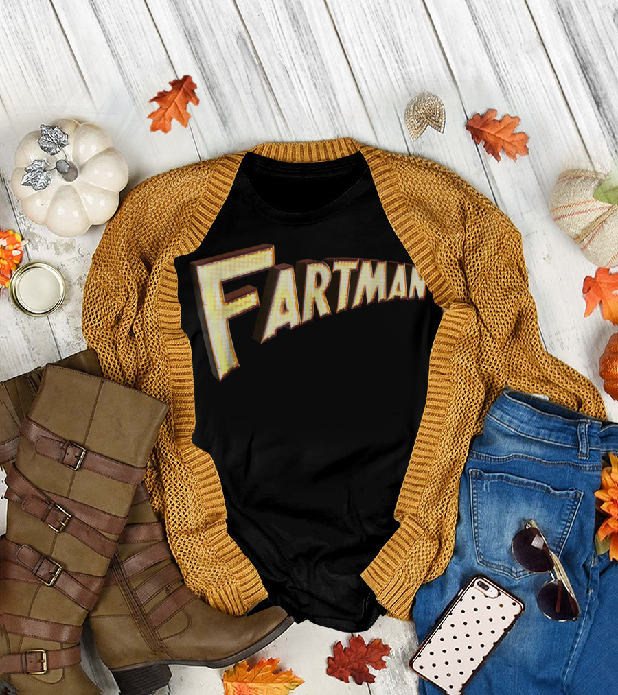 Fartman Marquee Lights Cosplay Text Sign T-Shirt