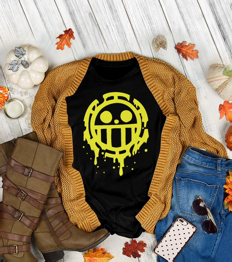 Heart Pirates Trafalgar D. Law Jolly Roger Cosplay T-Shirt