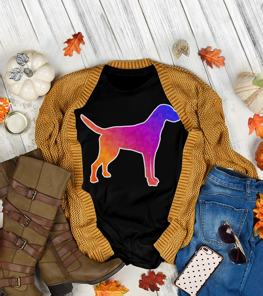 Dalmatian Dog Low Poly Polygonal Geometric T-Shirt
