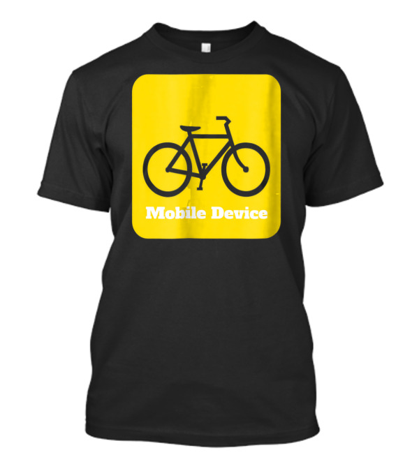 Cycling Is My Mobile Device Bike Riding Mobile Device T-Shirt