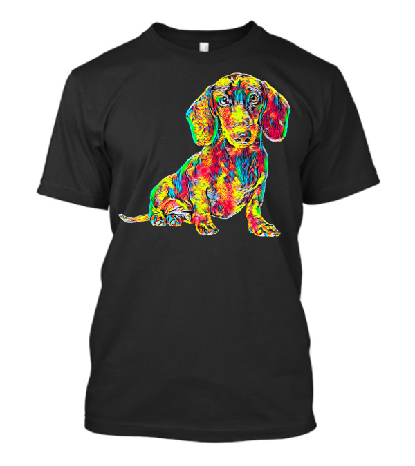 Colorful Cool Dachshund Breed Dog T-Shirt