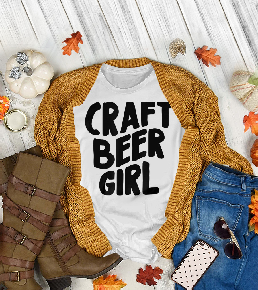 Craft Beer Girl Wave T-Shirt