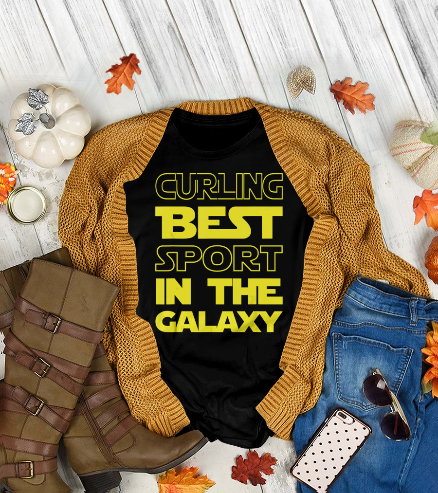 CURLING BEST SPORT IN THE GALAXY T-Shirt