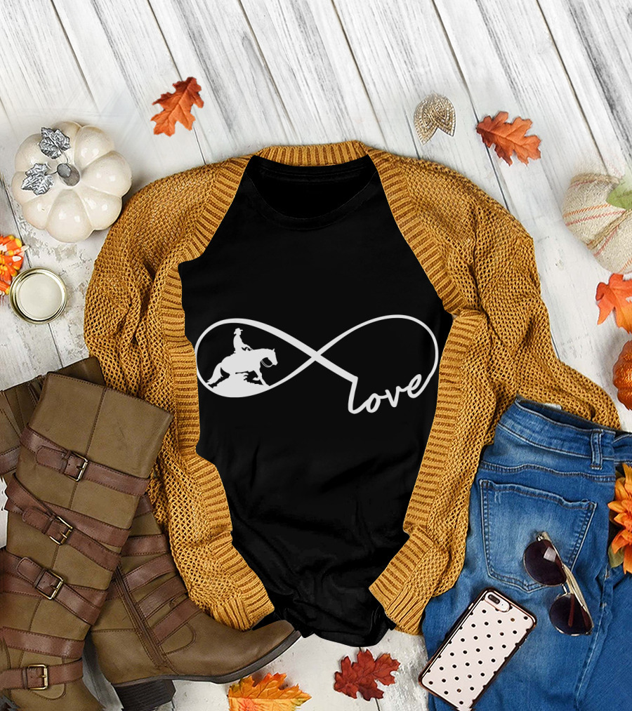Infinity Love Equestrians Reining Horse T-Shirt