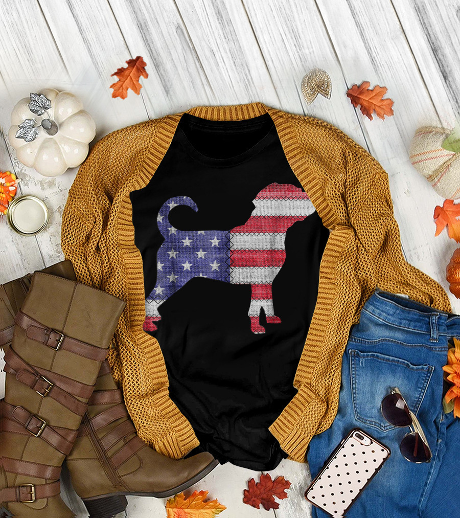 Patriotic CHUG with Stars and Stripes American Flag T-Shirt
