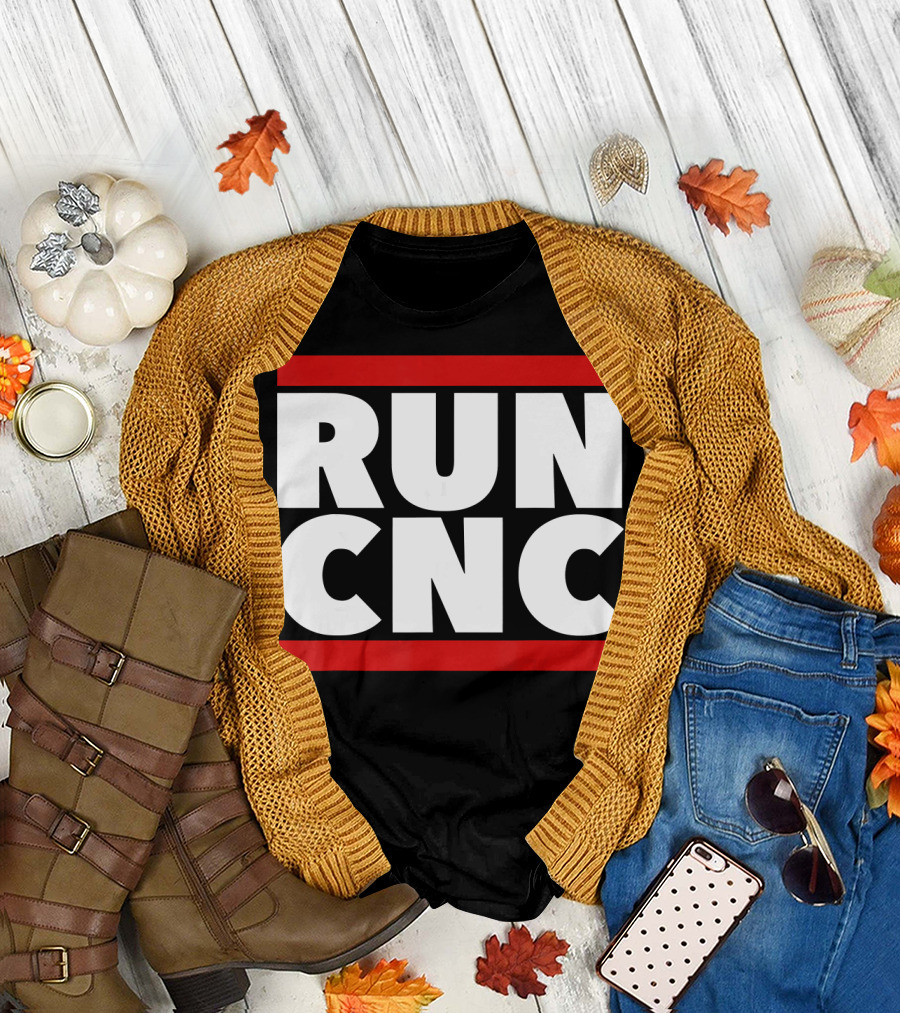 RUN CNC Funny Machinist Engineer T-Shirt