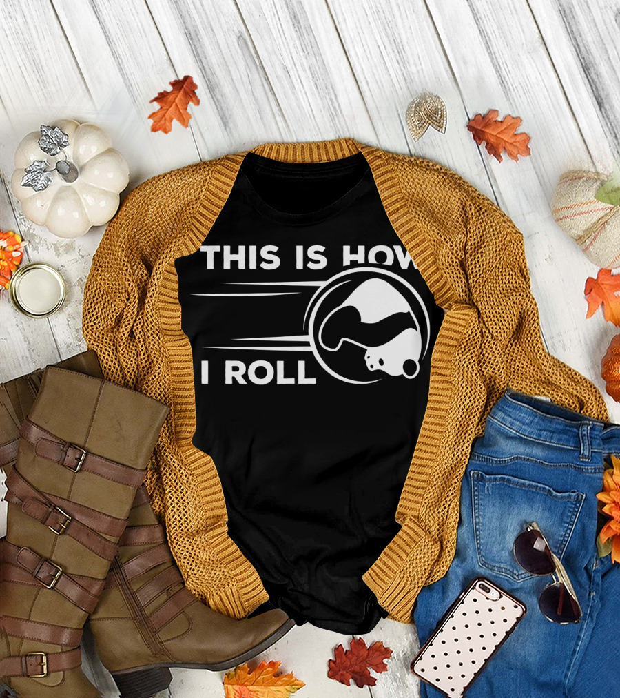 This Is How I Roll Funny Bowling Panda T-Shirt