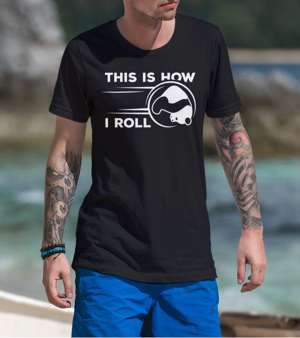 This Is How I Roll Funny Bowling Panda T-Shirt