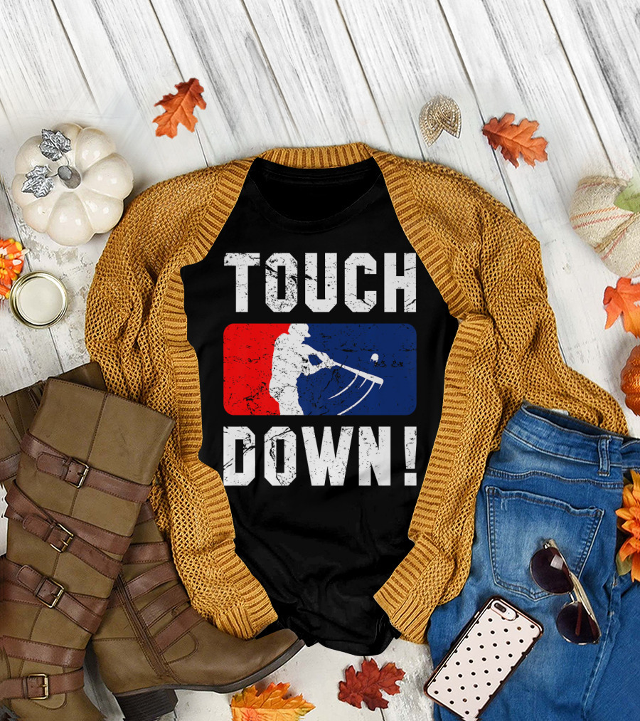 TOUCHDOWN Baseball Bat T-Shirt
